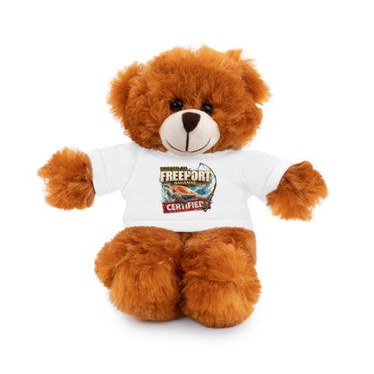 Plush Bear with 'Freeport Certified' Tee - Soft Stuffed Animal Gift