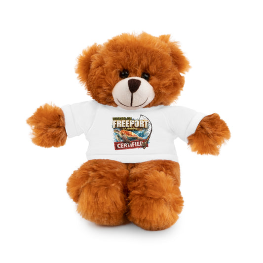 Plush Bear with 'Freeport Certified' Tee - Soft Stuffed Animal Gift