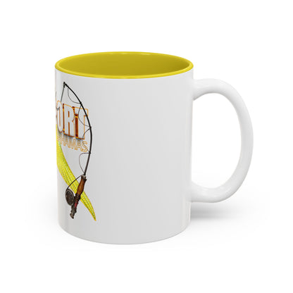 Hooked on Freeport Bahamas Mermaid Tail Fishing Mug | Two-Tone Accent