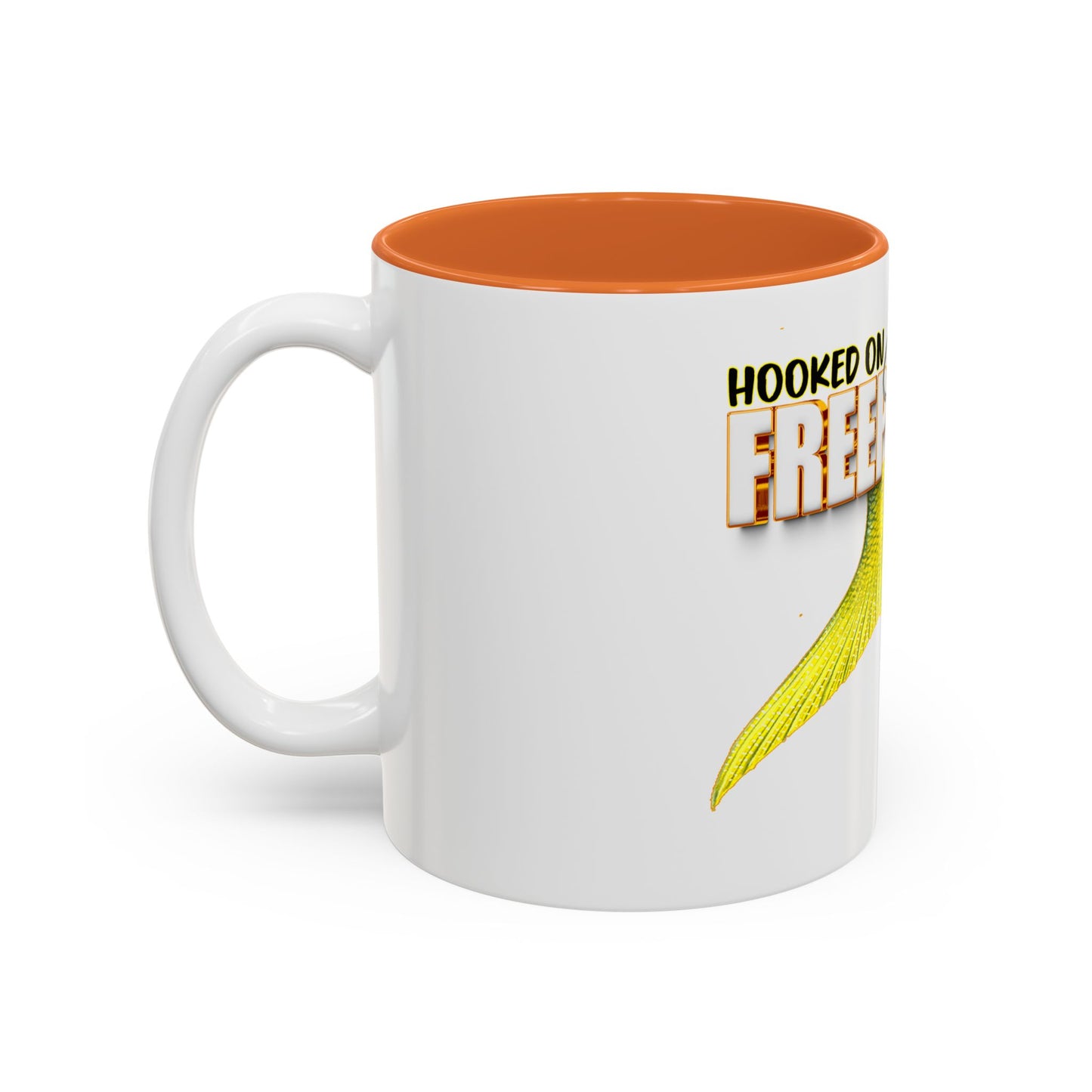 Hooked on Freeport Bahamas Mermaid Tail Fishing Mug | Two-Tone Accent