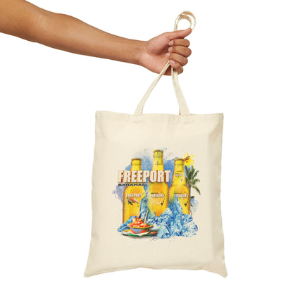 Tote Bag — Freeport Rum Beach Graphic Cotton Tote