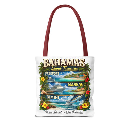 Bahamas Island Treasures Tote Bag – Freeport Nassau Bimini Beach Souvenir