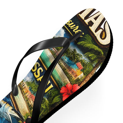 Bahamas Island Resort Flip Flops – Nassau & Bimini Tropical Vacation Sandals