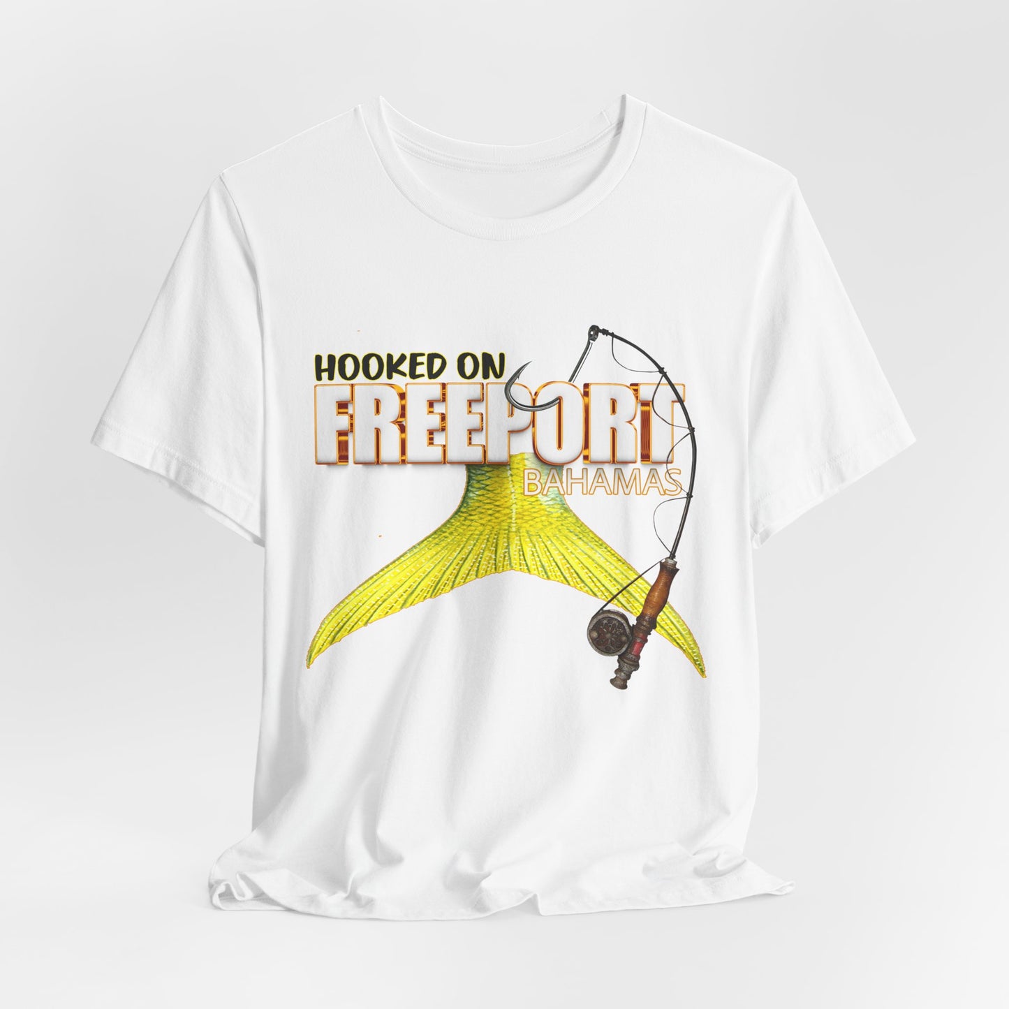 Hooked on Freeport fish tail fishing tee | Fishing T-Shirt