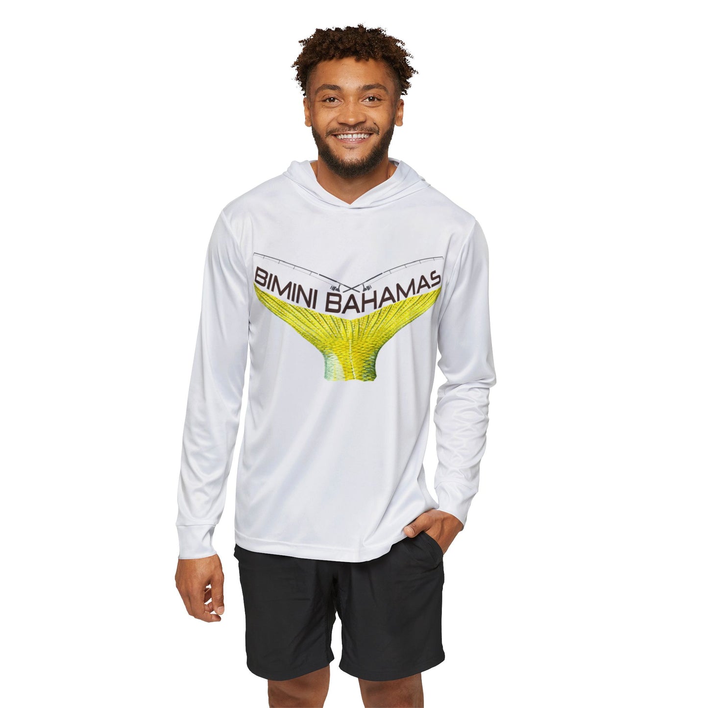Bimini Bahamas Whale Tail Hoodie | Sports Warmup Hooded Shirt