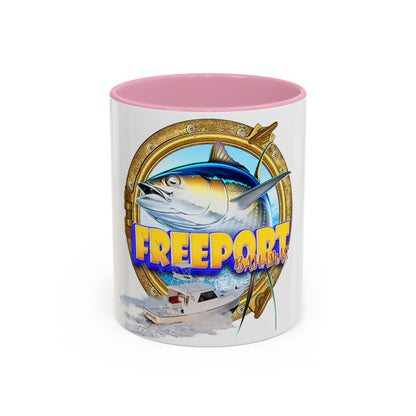Freeport Marlin Fishing Mug | Color Accent Ceramic Mug