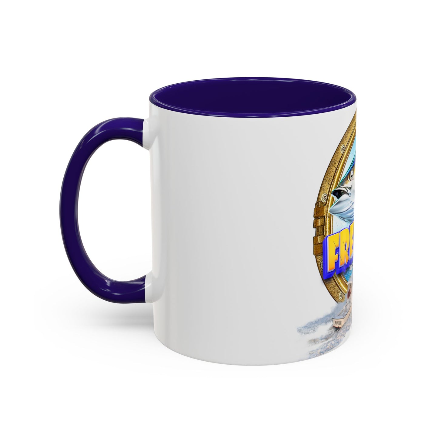 Freeport Marlin Fishing Mug | Color Accent Ceramic Mug