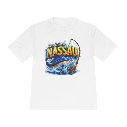 Hooked on Nassau Fishing Tee — Moisture-Wicking Sport Shirt