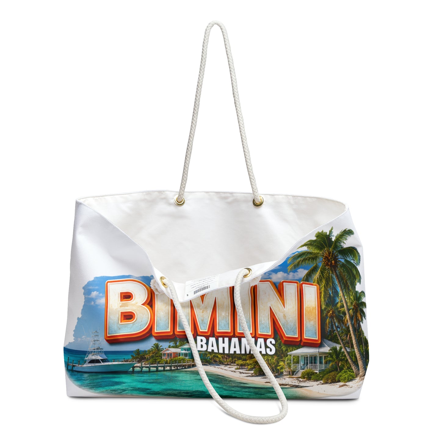 Bimini Bahamas Weekender Bag — Tropical Beach Travel Tote