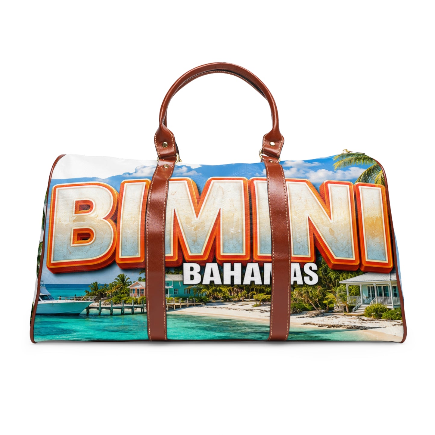 Bimini Bahamas Waterproof Travel Bag – Tropical Beach Duffel
