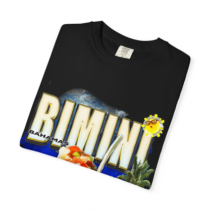Rimini Beach Bowl T-Shirt | Italian Seaside, Palm Tree, Retro Postcard
