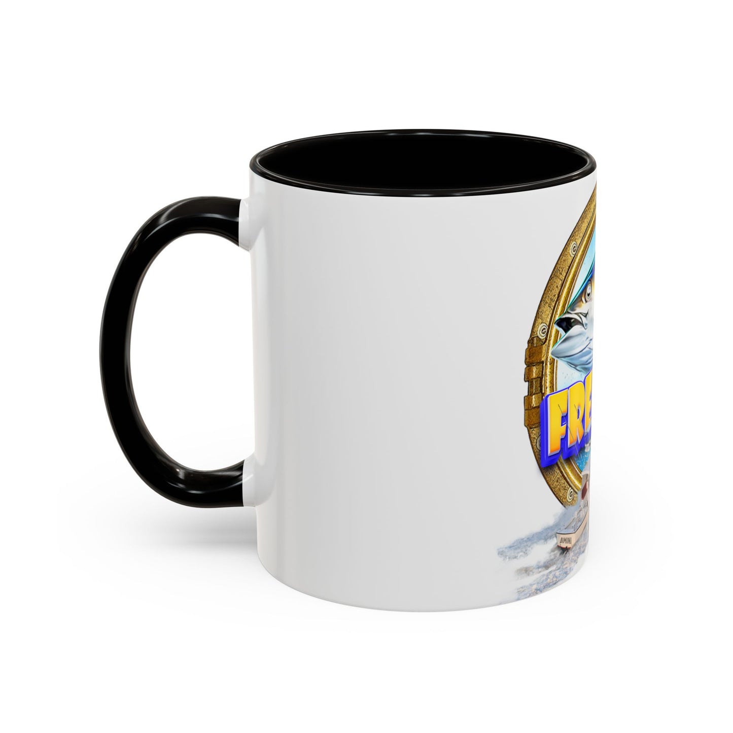 Freeport Marlin Fishing Mug | Color Accent Ceramic Mug