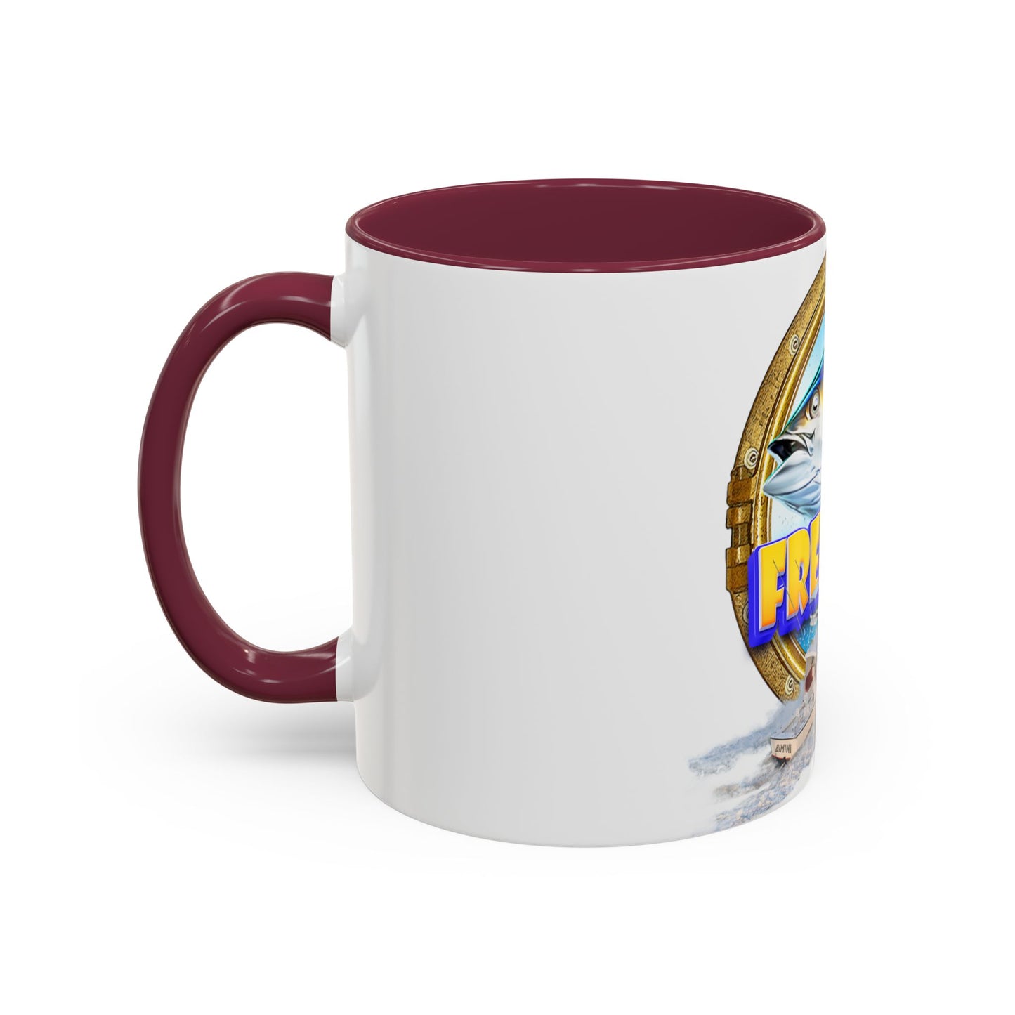 Freeport Marlin Fishing Mug | Color Accent Ceramic Mug