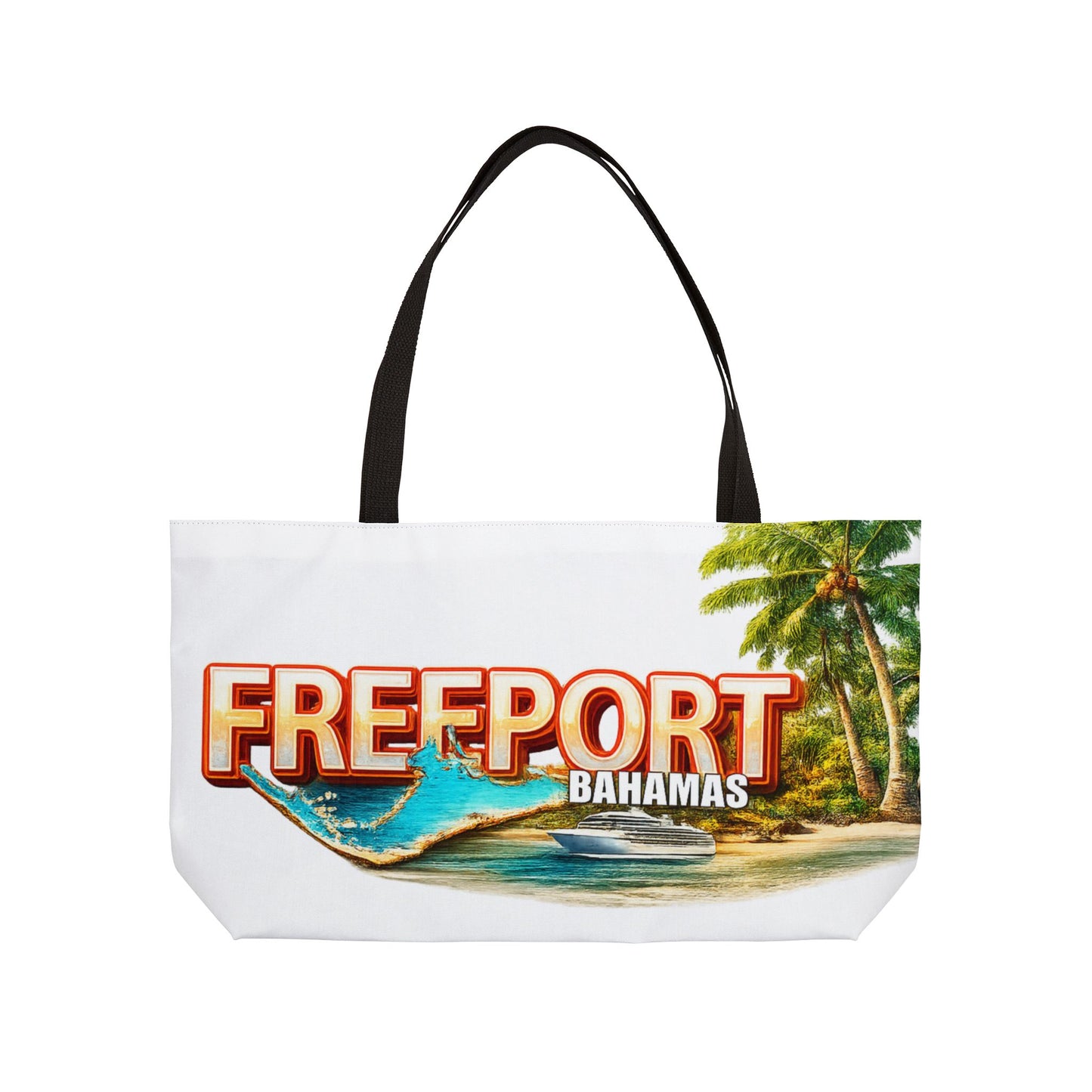 Freeport Bahamas Weekender Tote Bag – Tropical Beach Travel Bag