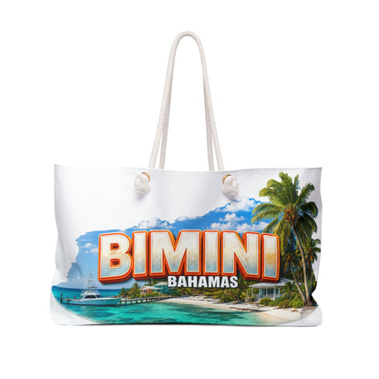 Bimini Bahamas Weekender Bag — Tropical Beach Travel Tote