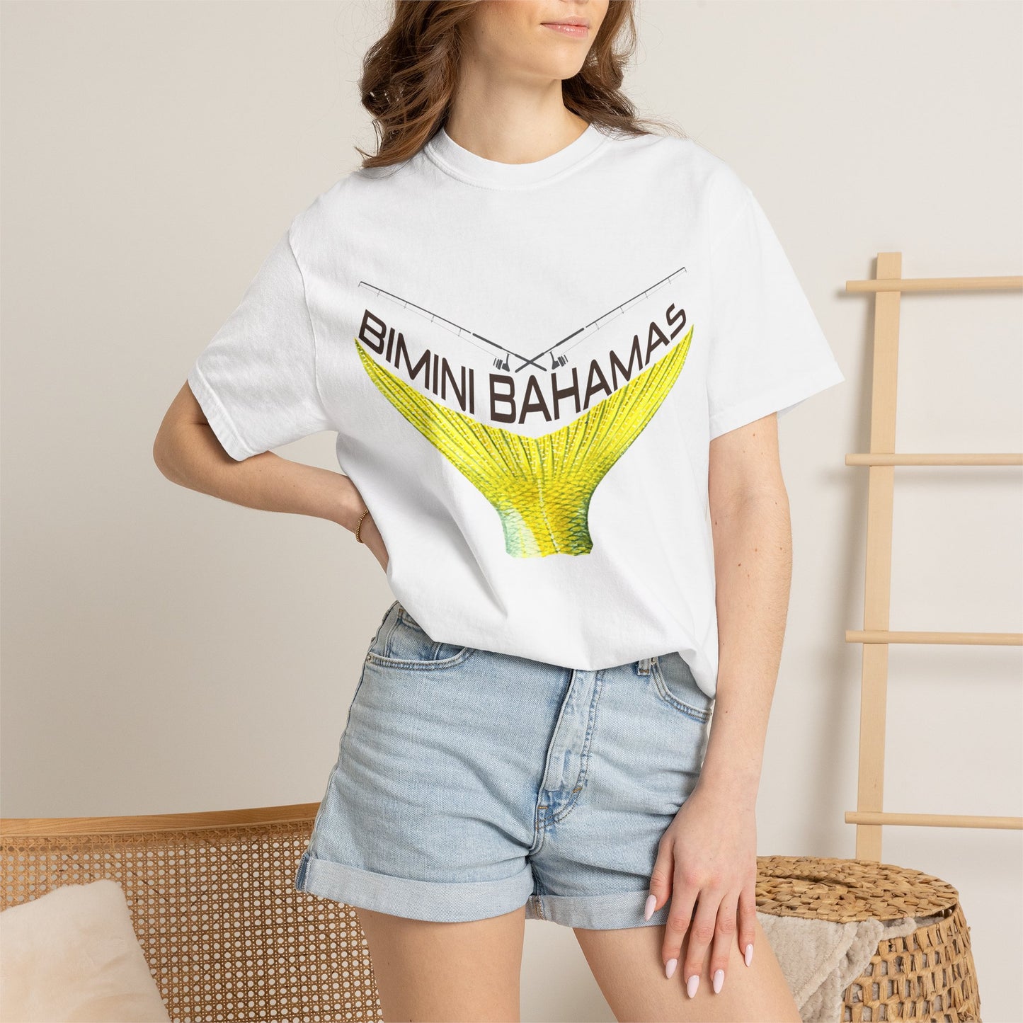 Bimini Bahamas Marlin Tail T-Shirt | Fishing Tourist Tee