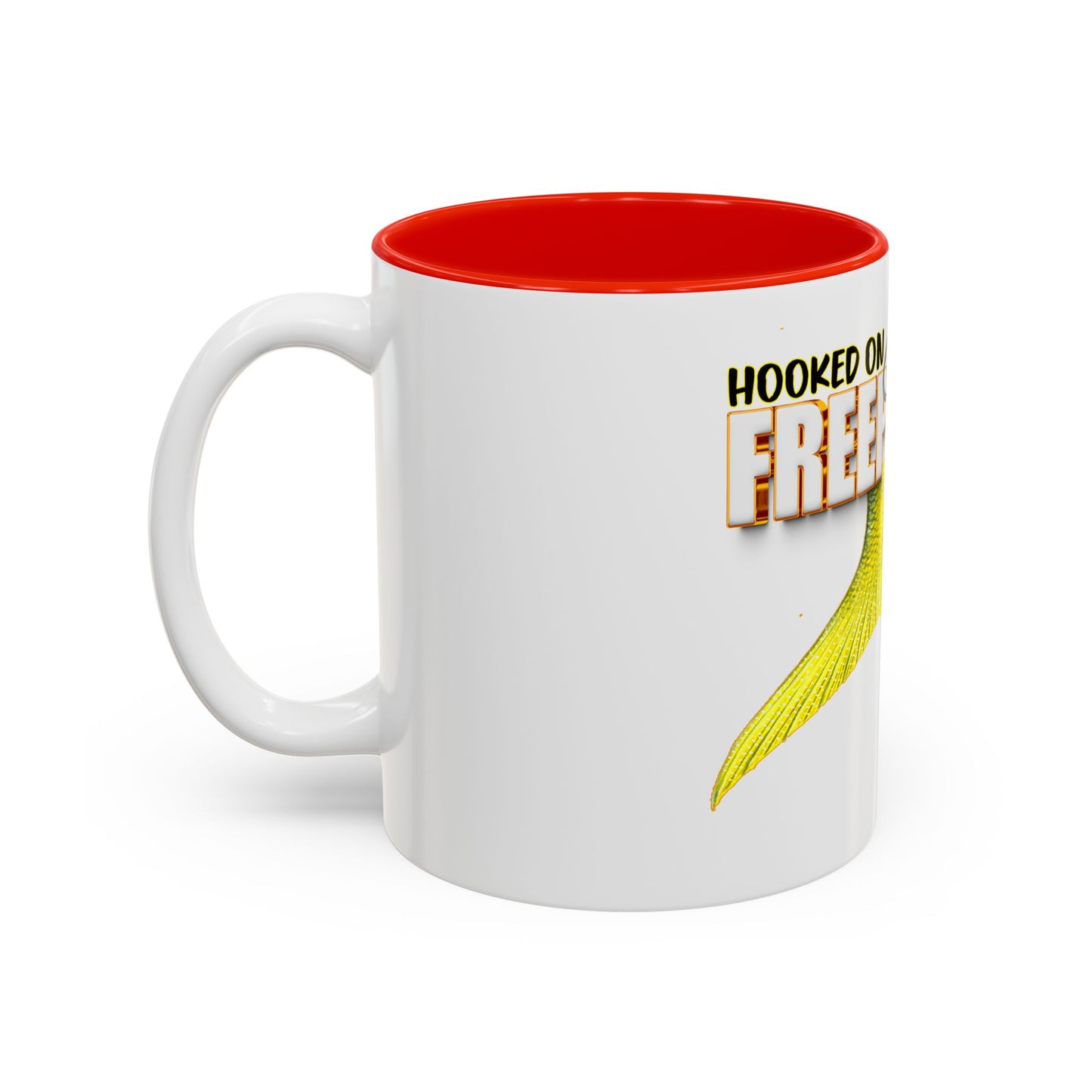 Hooked on Freeport Bahamas Mermaid Tail Fishing Mug | Two-Tone Accent