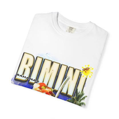 Rimini Beach Bowl T-Shirt | Italian Seaside, Palm Tree, Retro Postcard