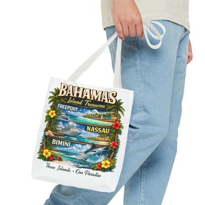 Bahamas Island Treasures Tote Bag – Freeport Nassau Bimini Beach Souvenir