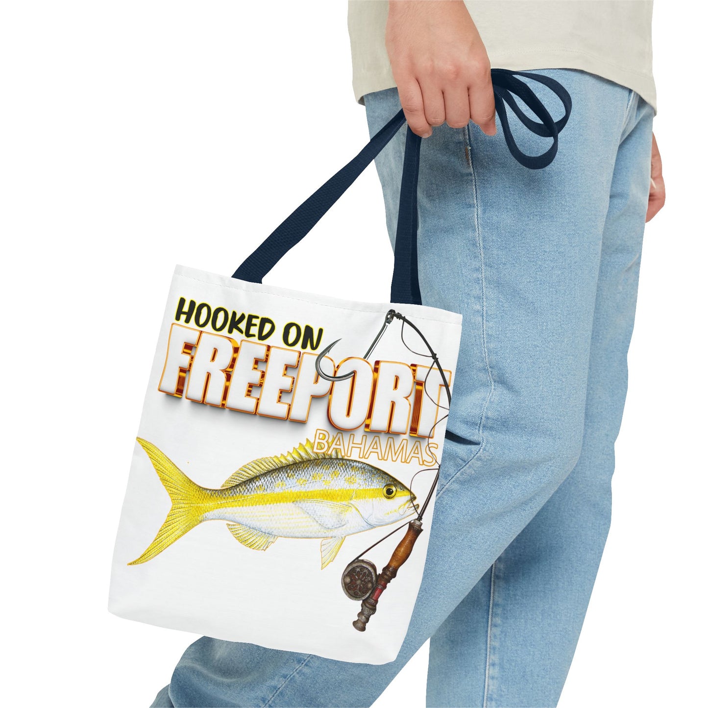 Hooked on Freeport Bahamas Tote Bag