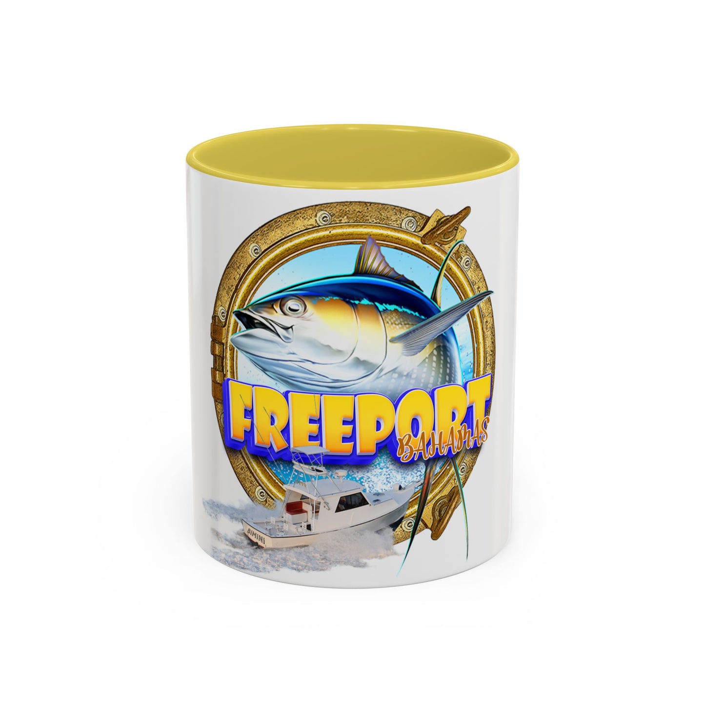 Freeport Marlin Fishing Mug | Color Accent Ceramic Mug