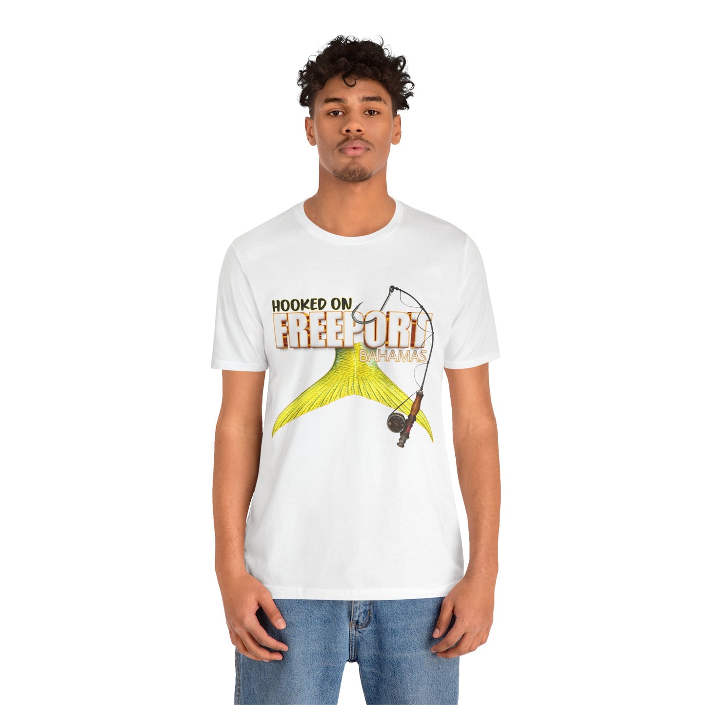 Hooked on Freeport fish tail fishing tee | Fishing T-Shirt