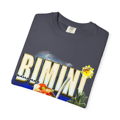 Rimini Beach Bowl T-Shirt | Italian Seaside, Palm Tree, Retro Postcard