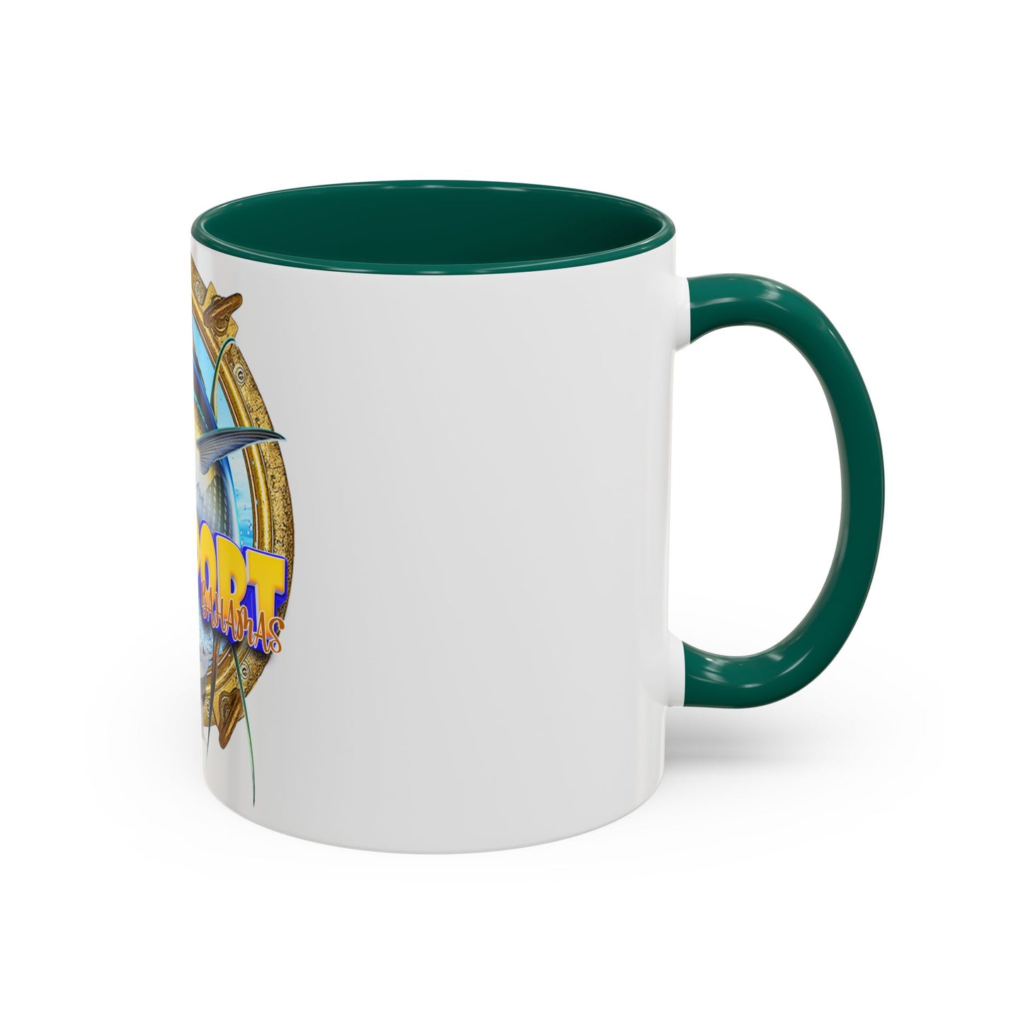 Freeport Marlin Fishing Mug | Color Accent Ceramic Mug