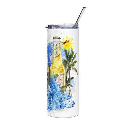 Bimini Bahamas Beer Bottle Tumbler | 20oz Stainless Steel Travel Tumbler