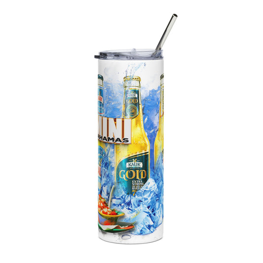 Bimini Bahamas Beer Bottle Tumbler | 20oz Stainless Steel Travel Tumbler