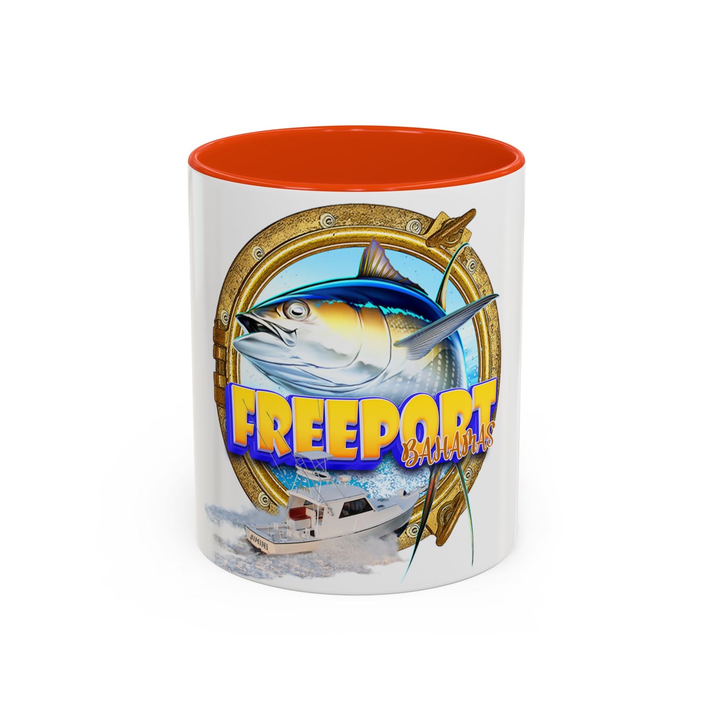 Freeport Marlin Fishing Mug | Color Accent Ceramic Mug