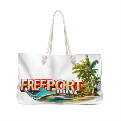 Freeport Bahamas Tropical Weekender Bag — Beach Tote for Vacation & Cruise