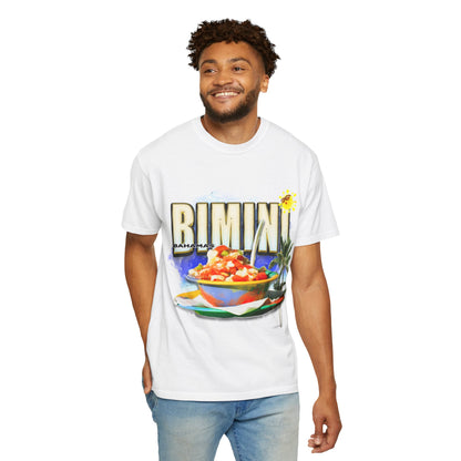 Rimini Beach Bowl T-Shirt | Italian Seaside, Palm Tree, Retro Postcard