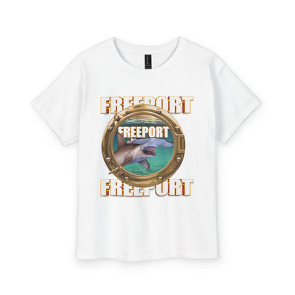 Freeport Shark Porthole Tee | Nautical Ocean Theme Youth Shirt