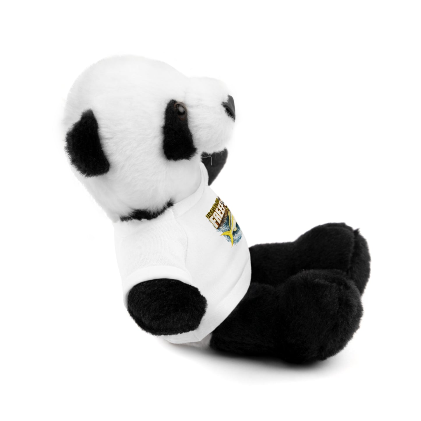Plush Bear with 'Free Spirit' Tee — Soft Brown Teddy Gift for Kids & Adventurers