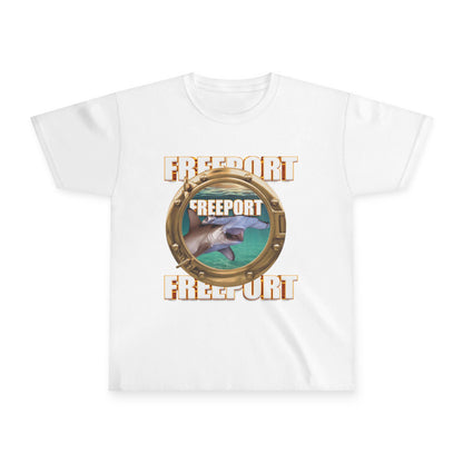 Freeport Shark Porthole Tee | Nautical Ocean Theme Youth Shirt