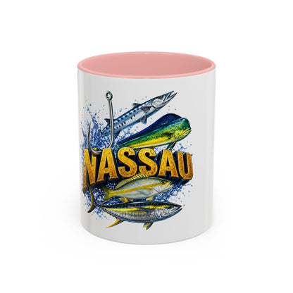 Nassau Fishing Mug – Tropical Gamefish Accent Coffee Cup (11/15oz)