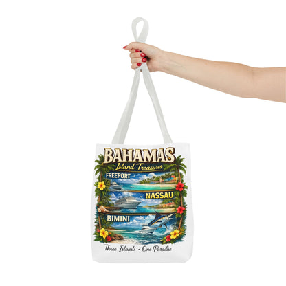 Bahamas Island Treasures Tote Bag – Freeport Nassau Bimini Beach Souvenir