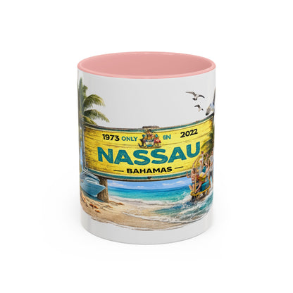 Nassau Bahamas Souvenir Coffee Mug (Accent, 11/15oz)