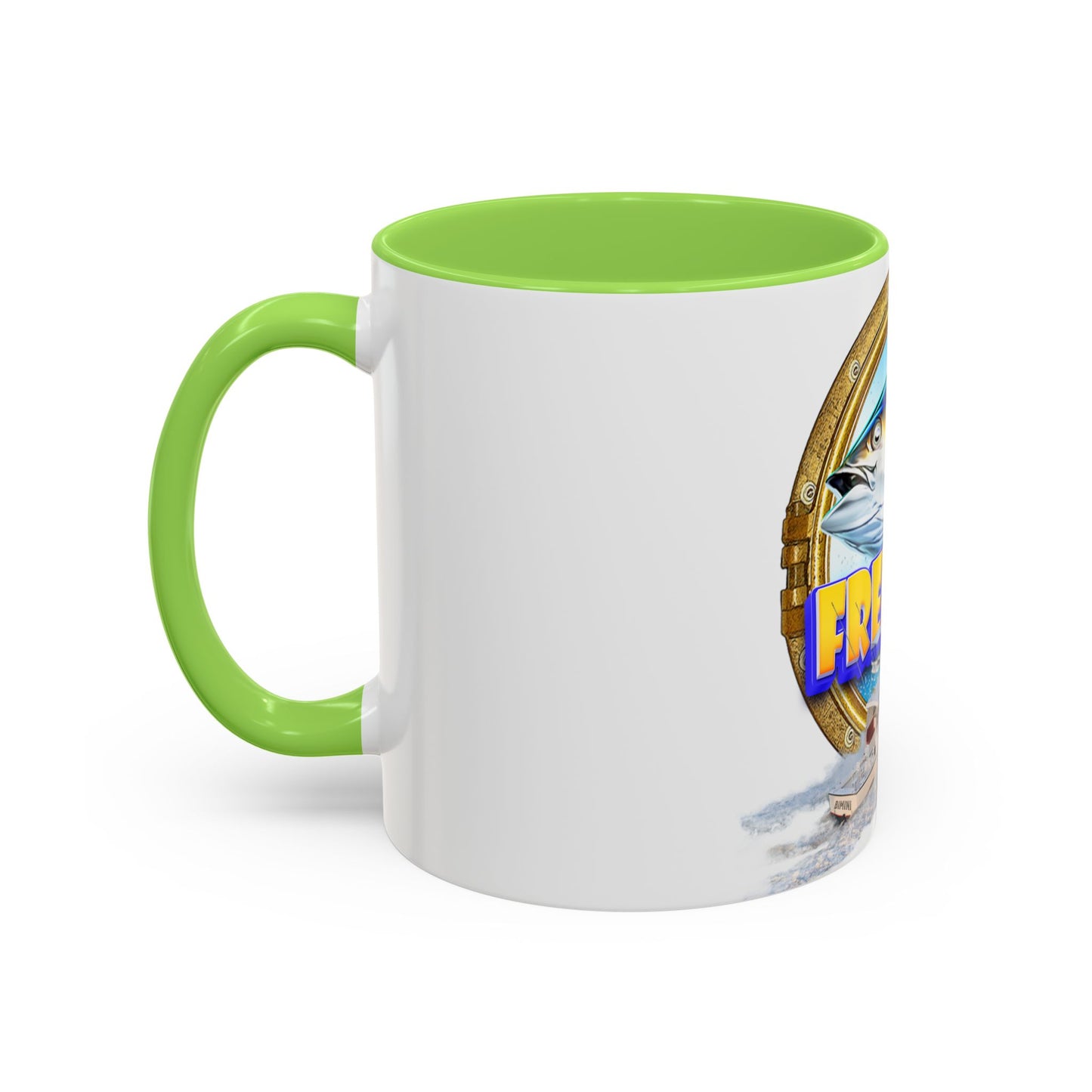 Freeport Marlin Fishing Mug | Color Accent Ceramic Mug