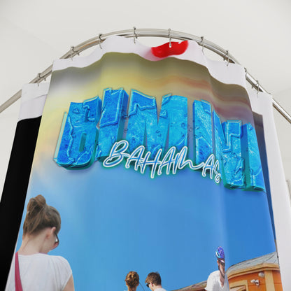 Bahamas Beach Photo Shower Curtain | Radio Beach Tropical Coastal Decor
