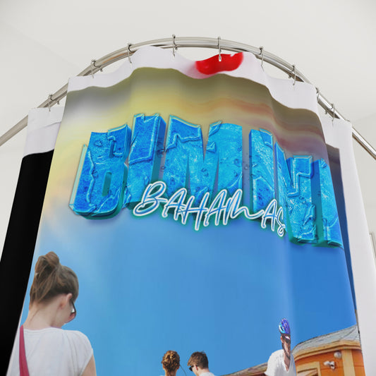 Bahamas Beach Photo Shower Curtain | Radio Beach Tropical Coastal Decor