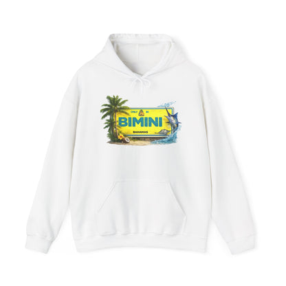 Bimini Bahamas Vintage Travel Hoodie — Tropical Palm Island Souvenir Sweatshirt