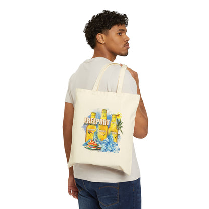 Tote Bag — Freeport Rum Beach Graphic Cotton Tote