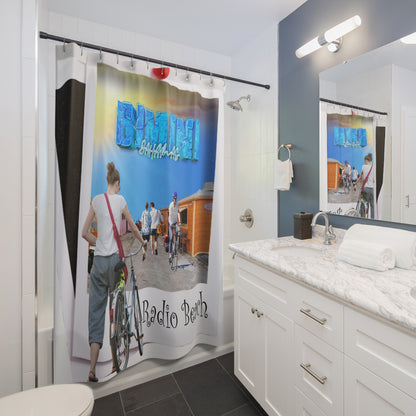 Bahamas Beach Photo Shower Curtain | Radio Beach Tropical Coastal Decor