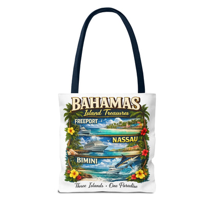Bahamas Island Treasures Tote Bag – Freeport Nassau Bimini Beach Souvenir