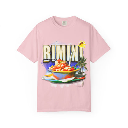 Rimini Beach Bowl T-Shirt | Italian Seaside, Palm Tree, Retro Postcard