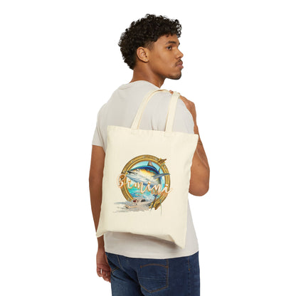 Tote Bag - 'Gulf Stream' Beach Fishing Canvas Tote