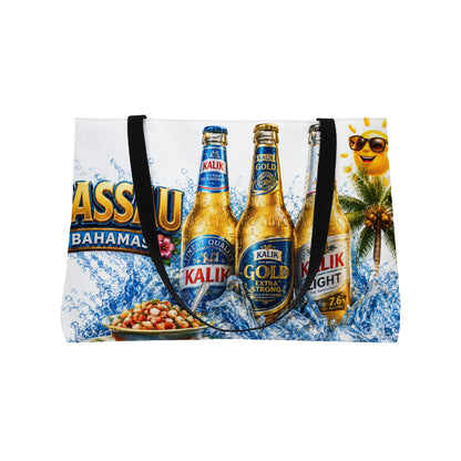 Weekender Tote Bag — Nassau Bahamas Kalik Beer Beach Tote