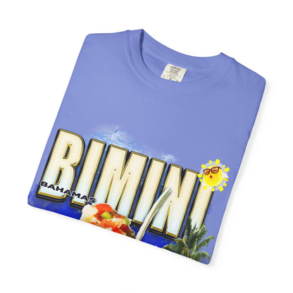 Rimini Beach Bowl T-Shirt | Italian Seaside, Palm Tree, Retro Postcard